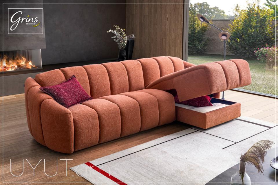Անկյունային բազմոց - Livano|Grins Furniture